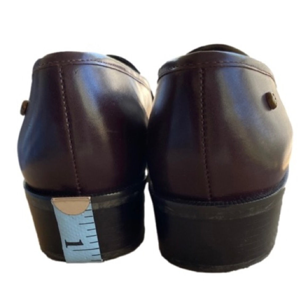 ETIENNE AIGNER Townsend Loafers Leather Slip-on Low Heel Brown Women Size 6N - Picture 10 of 12
